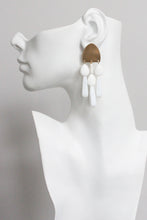 Load image into Gallery viewer, Chalk glass post earrings