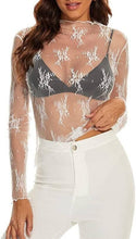 Load image into Gallery viewer, Long Sleeve Lace Top