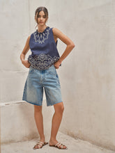 Load image into Gallery viewer, RETRO BERMUDA DENIM SHORTS