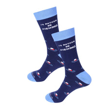 Load image into Gallery viewer, I'd Rather Be Fishing Socks