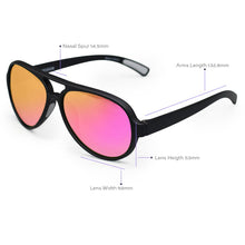 Load image into Gallery viewer, Poseidon Mirrored Pink Tangle-Free Aviators