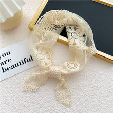 Load image into Gallery viewer, Lace Floral Neck &amp; Hair Wrap