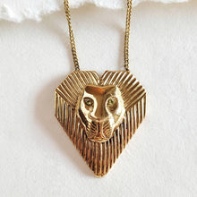 Load image into Gallery viewer, Leo lion tiger pendant Necklace