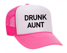 Load image into Gallery viewer, Drunk Aunt Trucker Hat: Jade/White