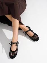 Load image into Gallery viewer, Lace Mesh Ballet Flats