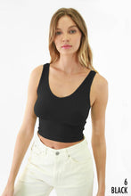 Load image into Gallery viewer, Reversible Ribbed Crop Top