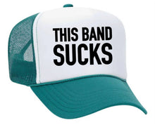 Load image into Gallery viewer, This Band Sucks Trucker Hat: Red/White