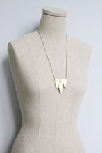 Load image into Gallery viewer, Brass Artdeco pendant necklace