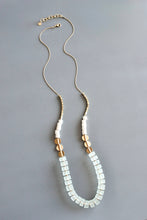 Load image into Gallery viewer, Glass and Brass Necklace