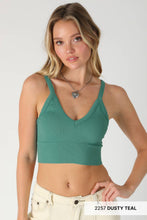 Load image into Gallery viewer, Ribbed V-Neck Bra Top
