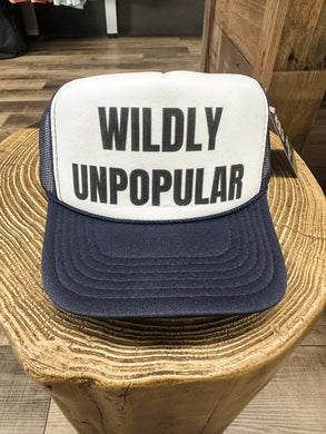 Wildly Unpopular Trucker Hat: Navy/White