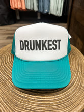 Load image into Gallery viewer, Drunkest Inappropriate Trucker Hat: Jade/White