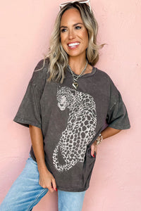 Aloof Leopard Top