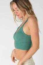 Load image into Gallery viewer, Ribbed V-Neck Bra Top