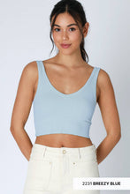 Load image into Gallery viewer, Reversible Herringbone Crop Top