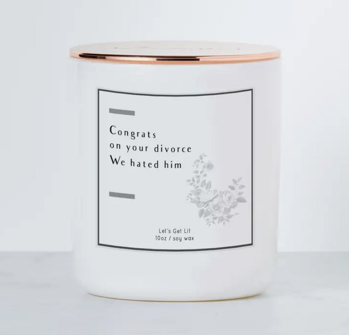 Congrats on the Divorce Candle