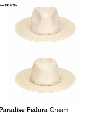 Paradise Fedora Cream