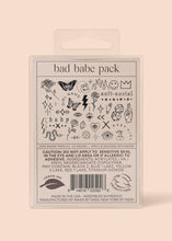 Load image into Gallery viewer, Bad Babe Temporary Tattoo Pack