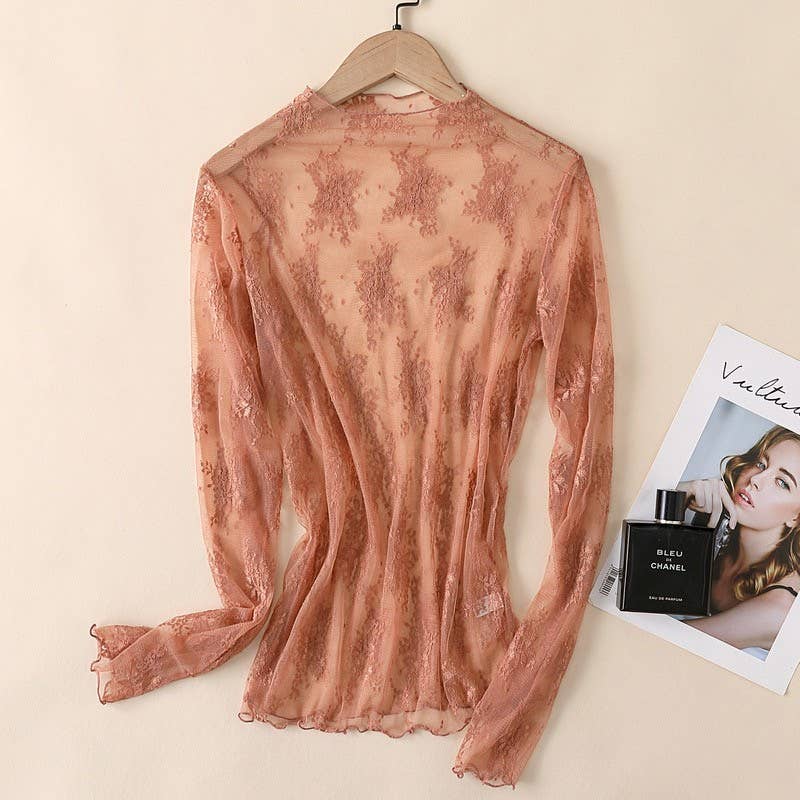 Long Sleeve Lace Top