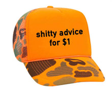 Load image into Gallery viewer, Shitty Advice for $1 Trucker Hat: Royal Blue/White