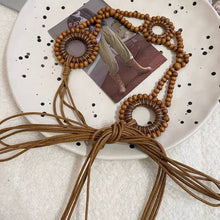 Load image into Gallery viewer, Beco Beaded Adjustable Belt Brown