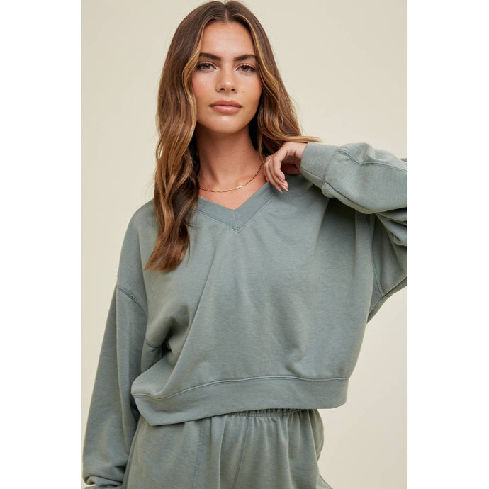 Rosemary Crop Sweatshirt
