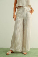 Load image into Gallery viewer, JACQUARD LINEN PANTS