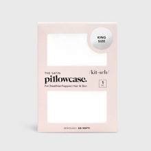 Load image into Gallery viewer, Satin Pillowcase King - Ivory