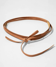 Load image into Gallery viewer, Skinny Wrap Belt - Cognac