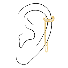 Load image into Gallery viewer, Billie Chain Ear Cuff: Left Ear