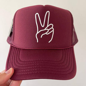 Peace ✌🏻/ Hand drawn: Navy