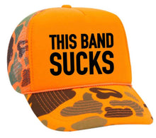 Load image into Gallery viewer, This Band Sucks Trucker Hat: Red/White