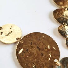 Load image into Gallery viewer, Brass disc hoop: Earrings