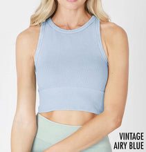 Load image into Gallery viewer, Chevron High Neck Crop