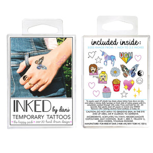 Happy Temporary Tattoo Pack