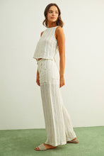 Load image into Gallery viewer, JACQUARD LINEN PANTS
