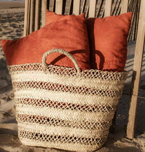 Load image into Gallery viewer, Handwoven Moroccan Basket Bag