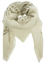 Load image into Gallery viewer, Square Bandana scarf: Beige