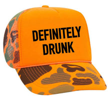 Load image into Gallery viewer, Definitely Drunk Trucker Hat: Jade/White