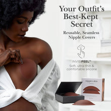 Load image into Gallery viewer, Skin Adhesive Nipple Covers: Caramel / Size 1 (A-C cups)