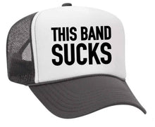 Load image into Gallery viewer, This Band Sucks Trucker Hat: Red/White