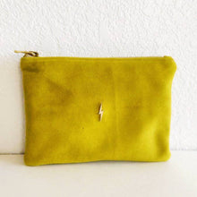 Load image into Gallery viewer, Chartreuse Nubuck Bolt Pouch