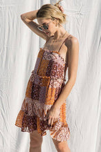 Load image into Gallery viewer, Patchwork Print Dress
