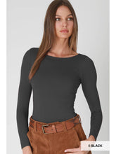 Load image into Gallery viewer, Clean Line Boat Neck LS Top