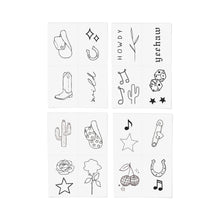 Load image into Gallery viewer, Disco Cowgirl Temp Tat Pack