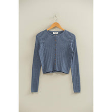 Load image into Gallery viewer, Cable Buttoned Cardigan