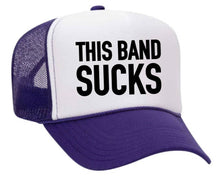 Load image into Gallery viewer, This Band Sucks Trucker Hat: Red/White