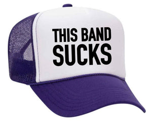 This Band Sucks Trucker Hat: Red/White