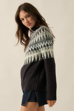 Load image into Gallery viewer, Fair Isle Mock-Neck Sweater