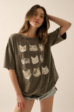 Cat Faces Tee